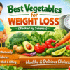Best vegetables for weight loss including broccoli spinach cucumber cabbage carrots and tomatoes displayed fresh on table