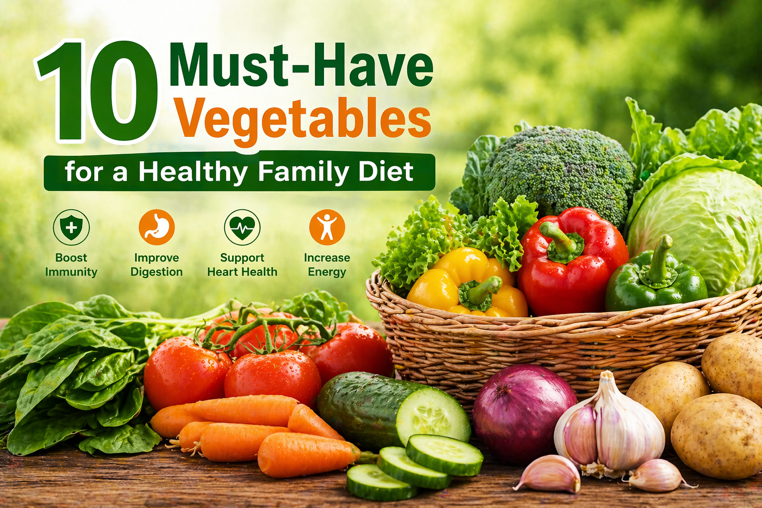 healthy family vegetables fresh organic collection