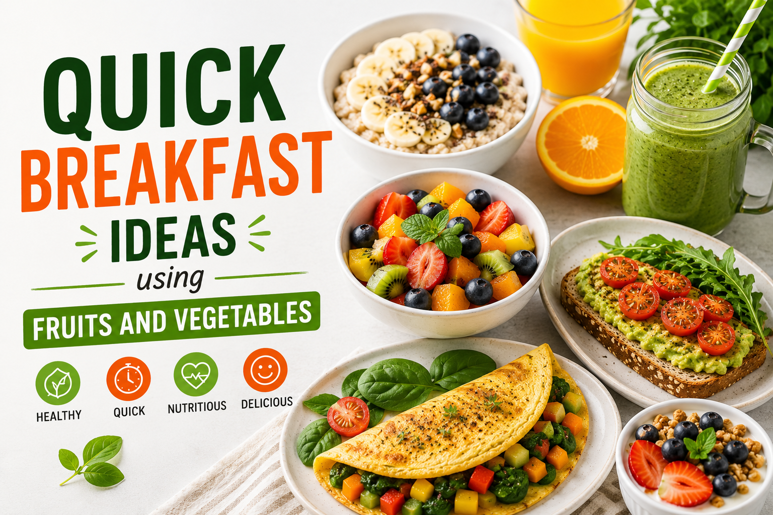 Quick Breakfast Ideas Using Fruits and Vegetables