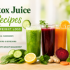 Fresh detox juice recipes with cucumber, beetroot, carrot, lemon, and green vegetables for healthy weight loss