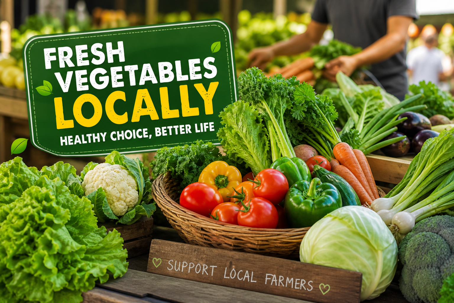fresh vegetables locally from market