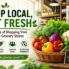 Shop local eat fresh vegetables grocery store